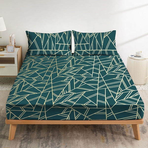Italian Teal - Fitted Sheet Set