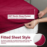 Water Proof- Fleece Mattress Protector (Maroon)