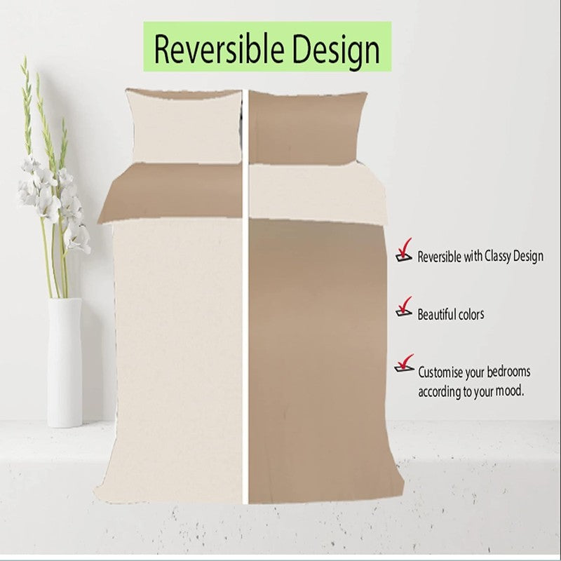 Ferrera Mink & Cream Reversible-Bed Set