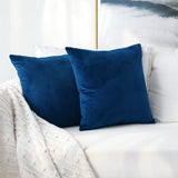 Navy Blue-Velvet Cushion Covers Pack of Two