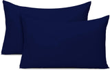 Ferrera Navy Blue Pillow Case-Pack of 2