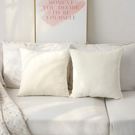 Off White-Velvet Cushion Covers