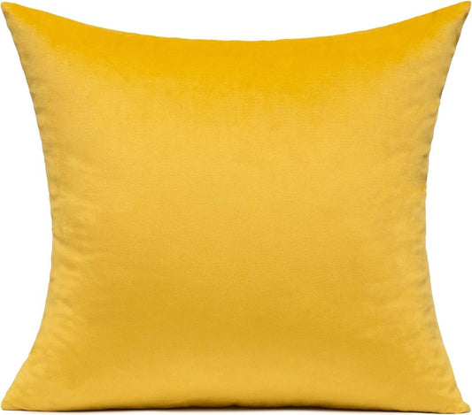 Ochre-Velvet Cushion Covers