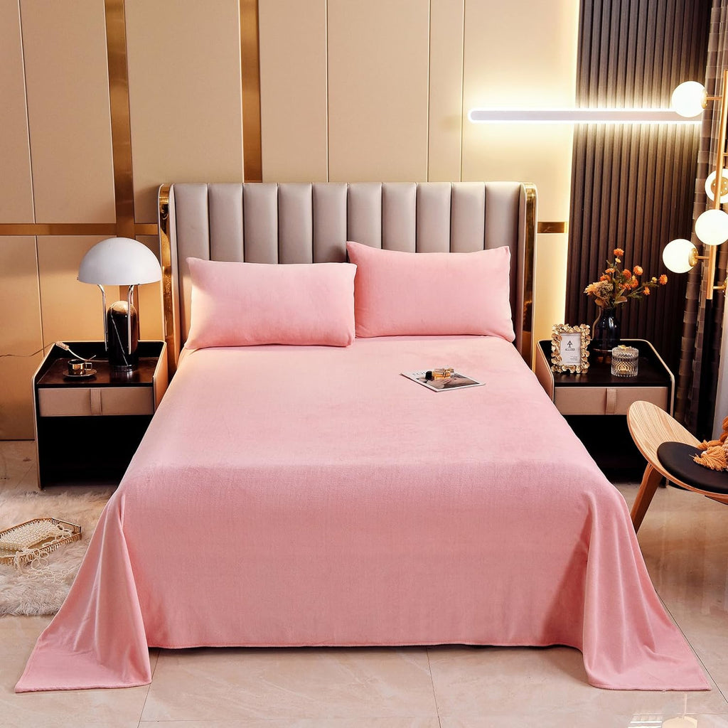 Pink Velvet-Luxury Bed Sheet Set