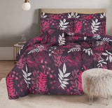 Purple Flory-Winter Comforter Set