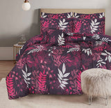 Purple Flory-Comforter Set