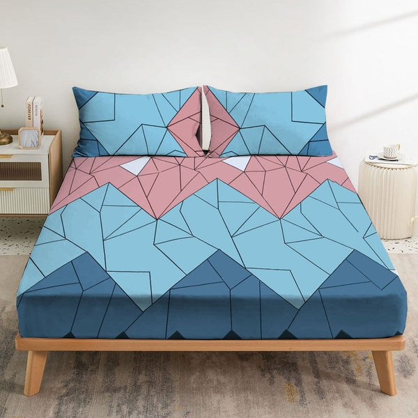 Rainbow Mosaic - Fitted Sheet Set