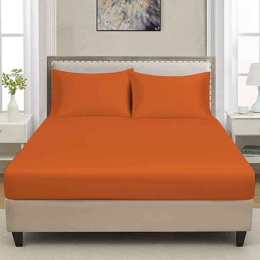 Ferrera Rust-Fitted Sheet Set