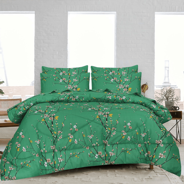 Floral Teal - Winter Razai Set