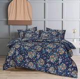 Navy Peony-Winter Comforter Set