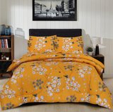 Ochre Floral-Winter Comforter Set