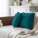 Teal-Velvet Cushion Covers Pack of Two