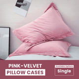 Pink Velvet-Pillow Cases