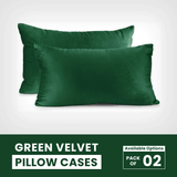 Green Velvet-Pillow Cases