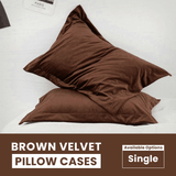 Brown Velvet-Pillow Cases