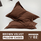 Brown Velvet-Pillow Cases