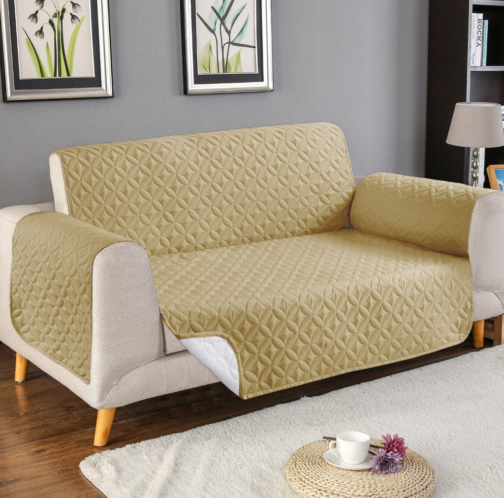 Cream-Premium Waterproof Sofa Cover