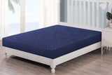 Blue Waterproof Quilted- Mattress Protector