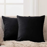 Black-Velvet Cushion Covers Pack of Two