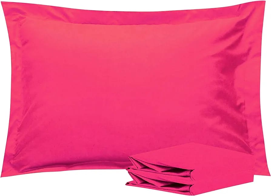 Imperial Hot Pink-Pack of 2 Pillow Cases Sham (Luxury)