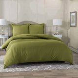 Imperial Olive Green-Bed Sheet Set (Luxury)