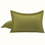 Imperial Olive Green-Pack of 2 Pillow Cases Sham (Luxury)