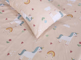 Peachy Unicorn-Cot/Crib Bed Sheet Set