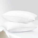 White Stripes-Pack of 2 Pillow Cases (Luxury)