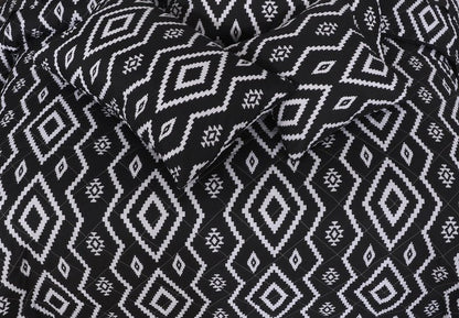 Black Aztec - Comforter Set - Windsorlino.com