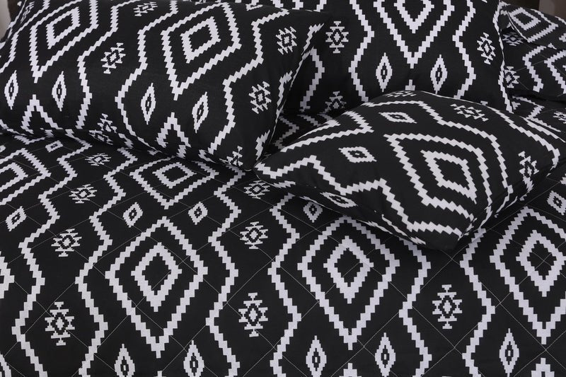 Black Aztec - Comforter Set - Windsorlino.com