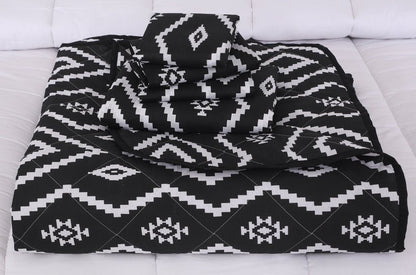 Black Aztec - Comforter Set - Windsorlino.com