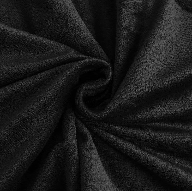 Black & Grey Velvet - Reversible Bed Set 8 Pcs (Luxury) - Windsorlino.com
