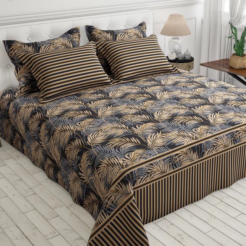 Black Leaves - Bed Sheet Set - Windsorlino.com