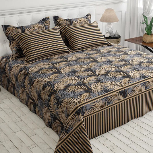 Black Leaves - Bed Sheet Set - Windsorlino.com