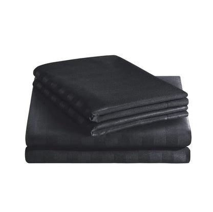 Black Stripe - 7pcs Winter Razai/Quilt Set (Luxury) - Windsorlino.com