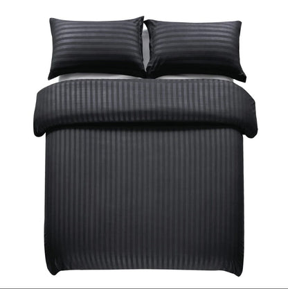 Black Stripe - 7pcs Winter Razai/Quilt Set (Luxury) - Windsorlino.com