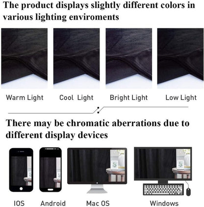 Black - Velvet Window Curtains (Ultra Soft) - Windsorlino.com