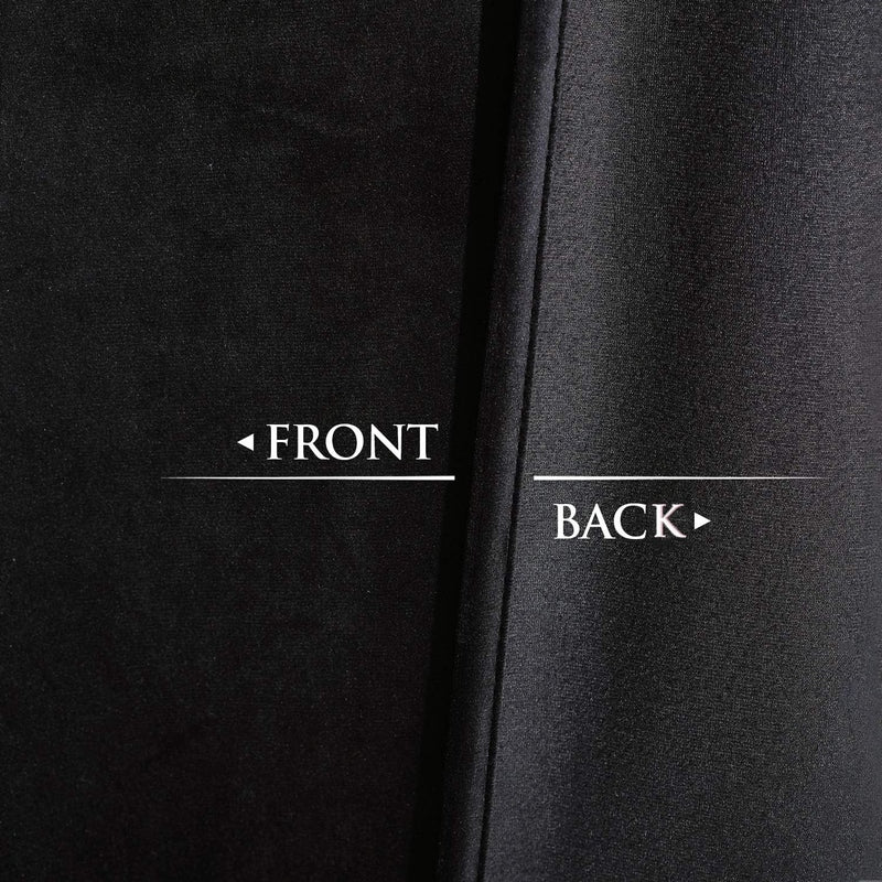 Black - Velvet Window Curtains (Ultra Soft) - Windsorlino.com