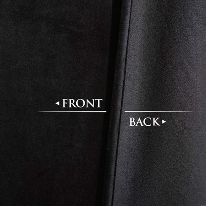 Black - Velvet Window Curtains (Ultra Soft) - Windsorlino.com