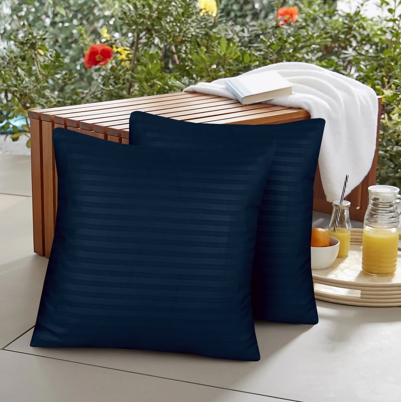 Blue Stripe - Cushion Covers Pack of Two - Windsorlino.com