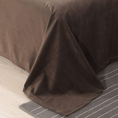 Brown Velvet - Luxury Bed Sheet Set - Windsorlino.com