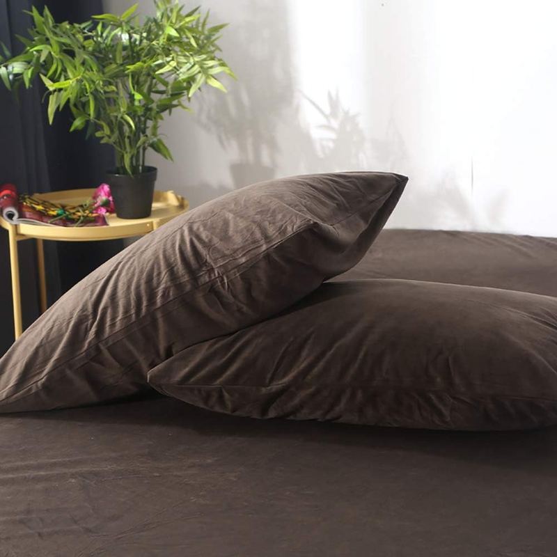 Brown Velvet - Luxury Bed Sheet Set - Windsorlino.com