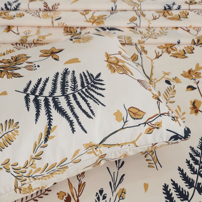 Fern Beige - Bed Sheet Set - Windsorlino.com