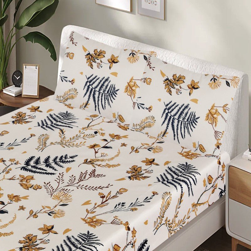 Fern Beige - Fitted Sheet Set - Windsorlino.com