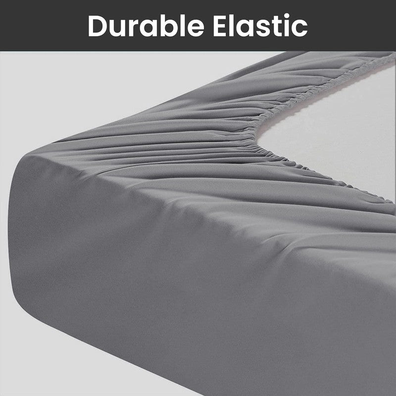 Ferrera Ash Grey - Fitted Sheet Set - Windsorlino.com