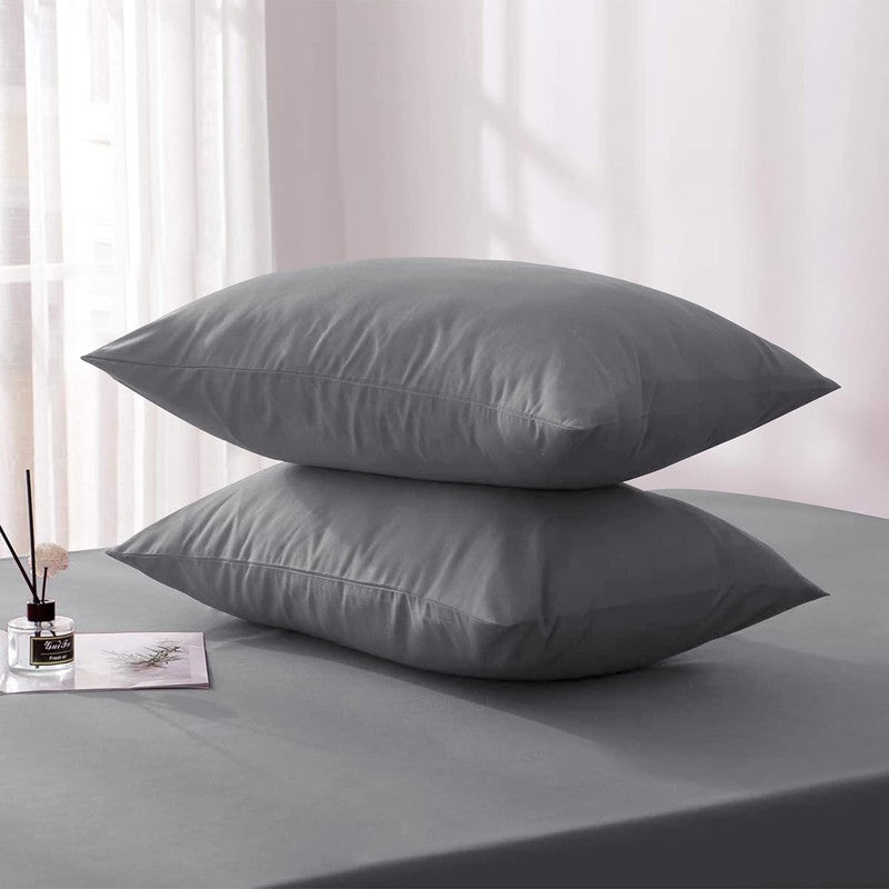 Ferrera Ash Grey Pillow Case - Pack of 2 - Windsorlino.com