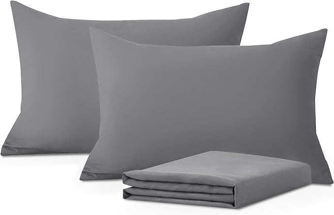 Ferrera Ash Grey Pillow Case - Pack of 2 - Windsorlino.com