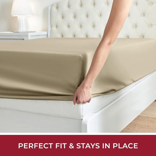 Ferrera Beige - Fitted Sheet Set - Windsorlino.com