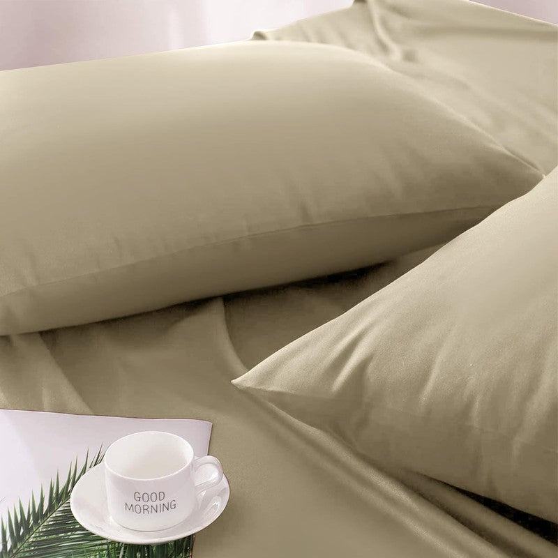 Ferrera Beige Pillow Case - Pack of 2 - Windsorlino.com