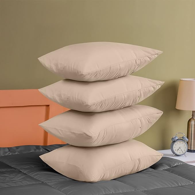 Ferrera Beige Pillow Case - Pack of 4 - Windsorlino.com